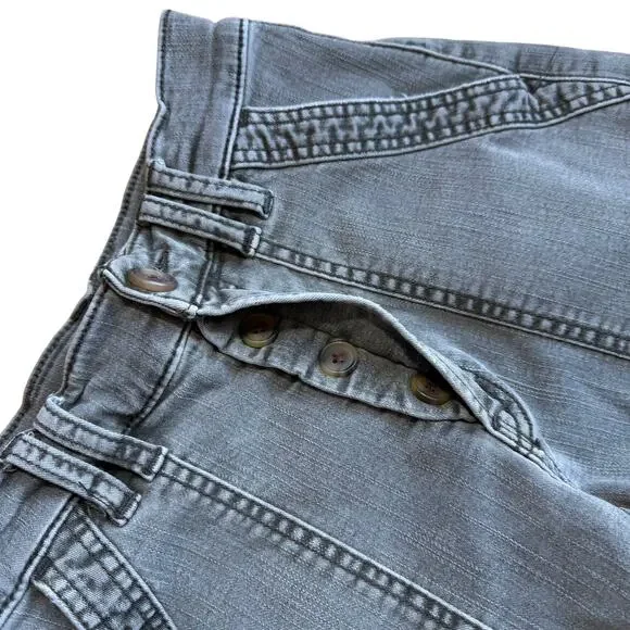 We The Free People Day Camp Cargo Shorts Green Khaki Utility Size 26 Gorpcore - Picture 5 of 6